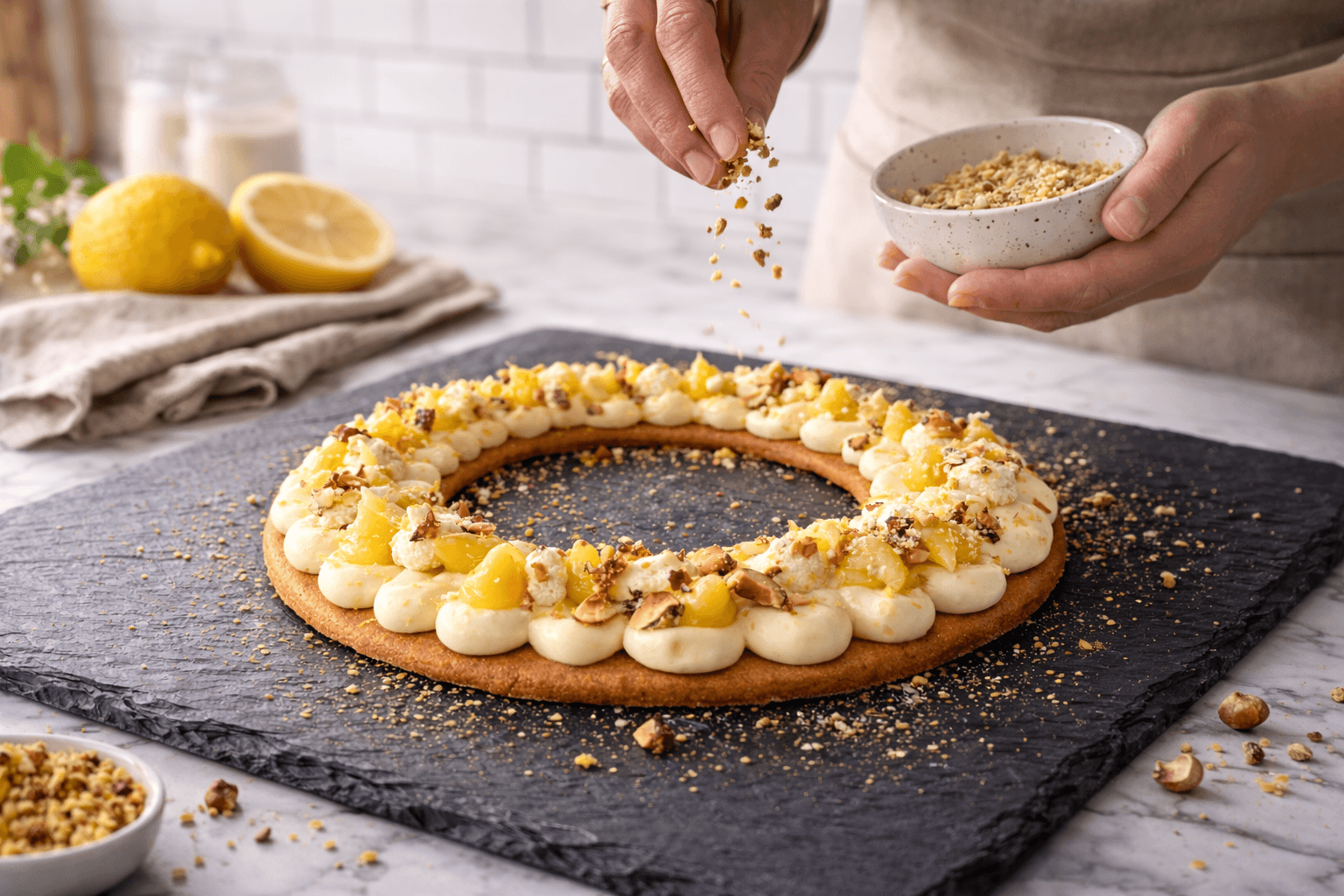 Tarte couronne au citron, signature Moonies